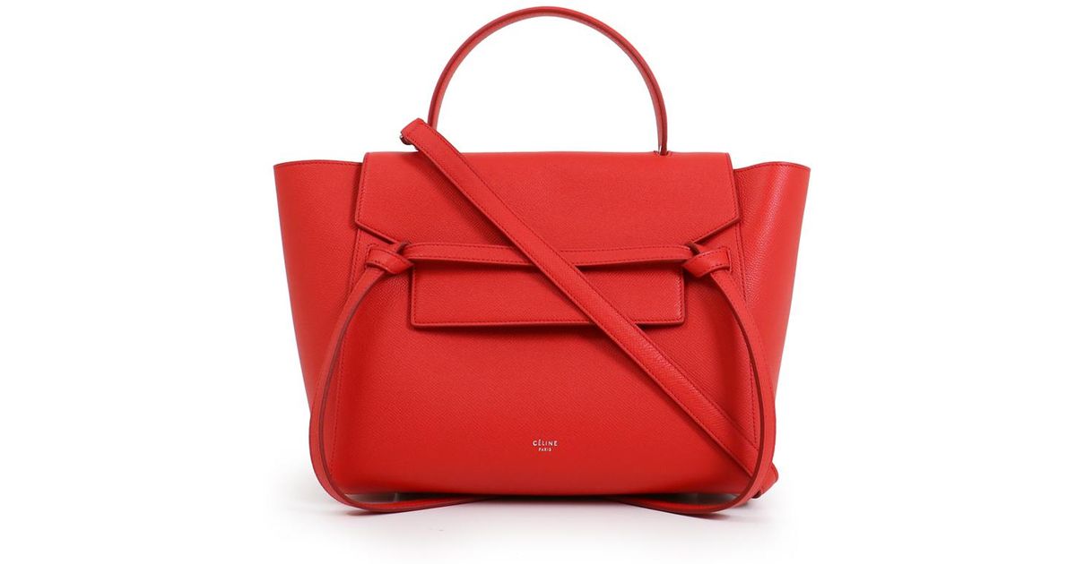 Céline Mini Belt Bag Bright Red Céline Mini Belt Bag Bright Red