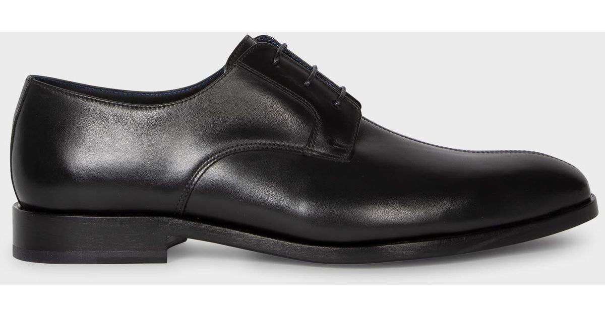 Paul Smith Black Leather 'chesney' Derby Shoes for Men | Lyst