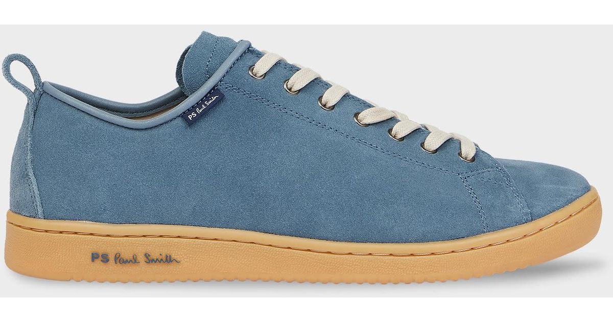 Paul Smith Light Suede 'Miyata' Trainers in Blue for Men Lyst UK