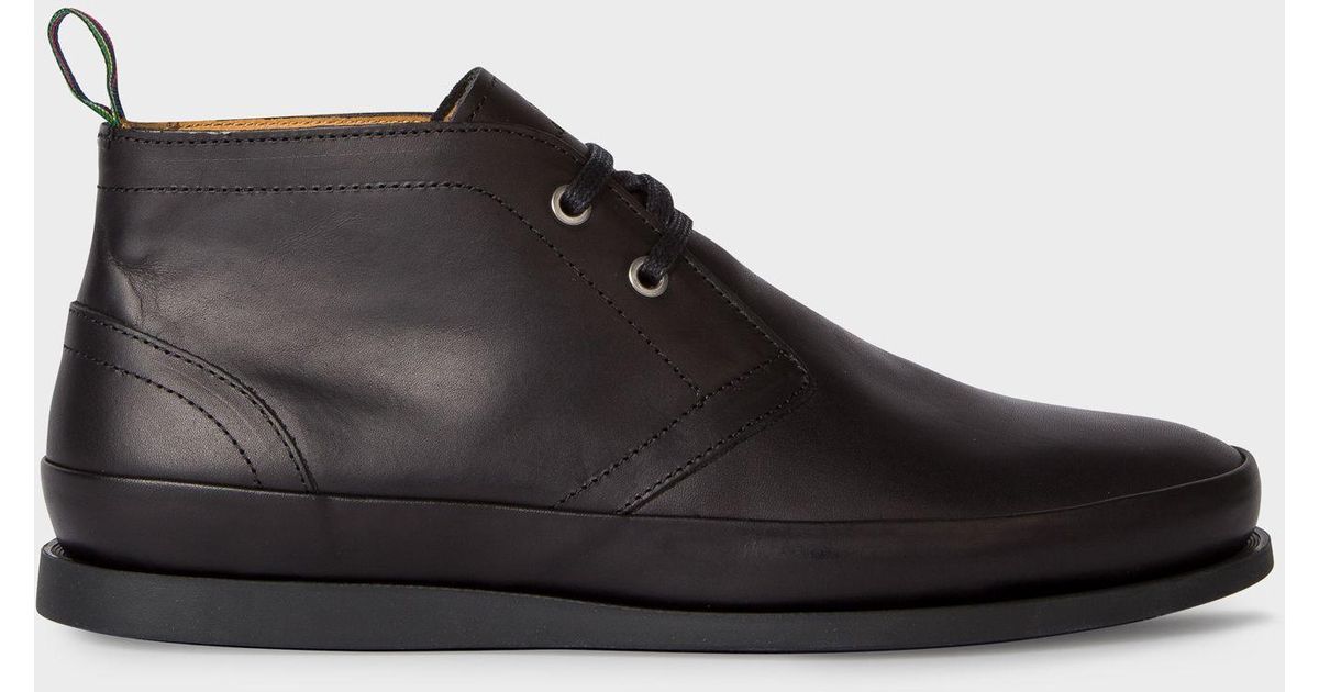Paul Smith Black Leather 'cleon' Boots for Men - Lyst