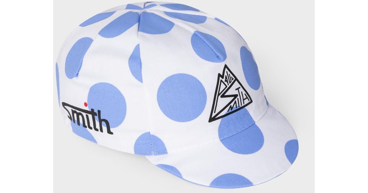 Paul Smith Blue Polka Dot Cycling Cap for Men Lyst UK