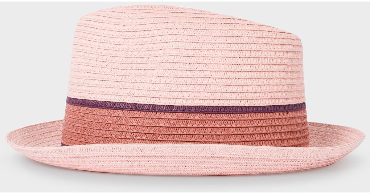 pink trilby hat