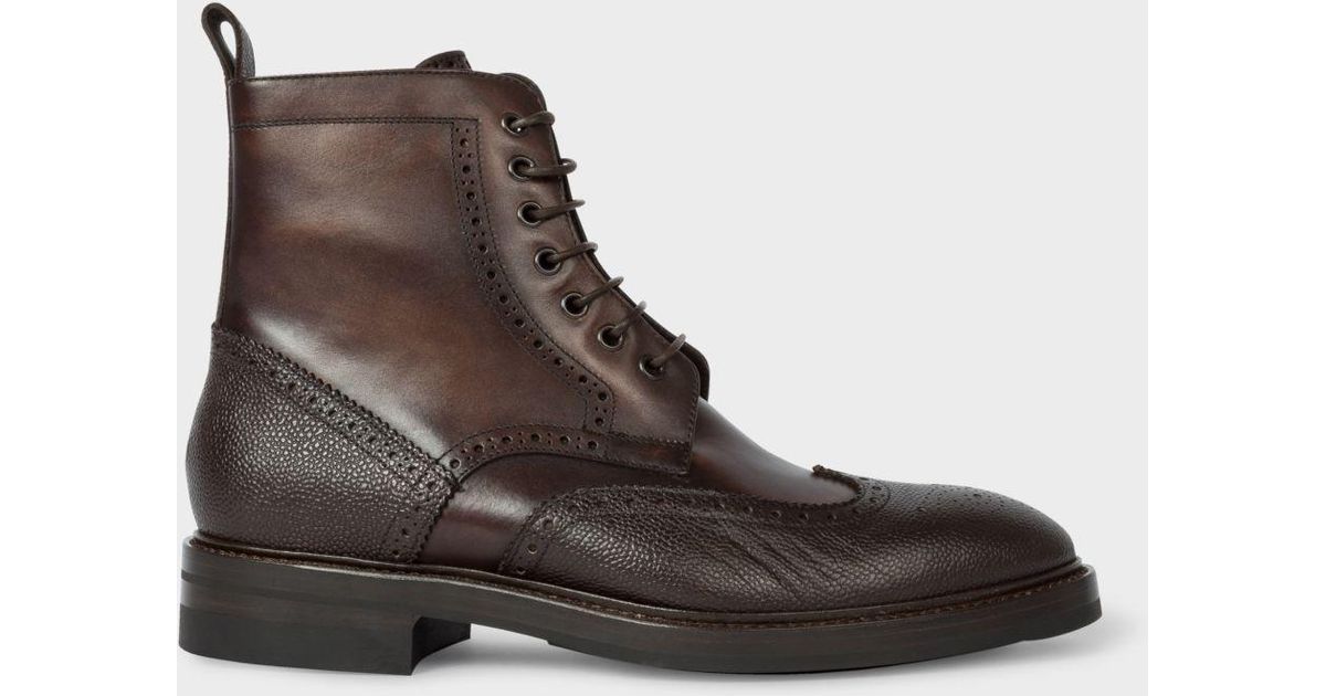 brown brogue boots