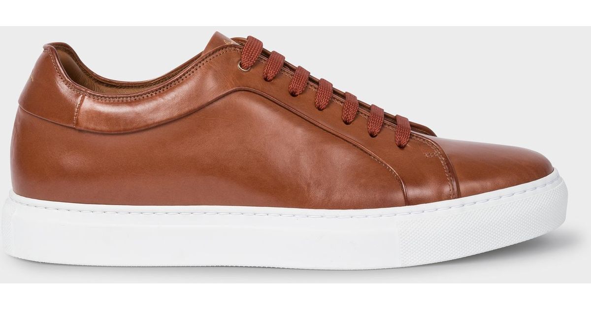 Paul Smith Tan Leather 'basso' Trainers in Brown for Men | Lyst UK