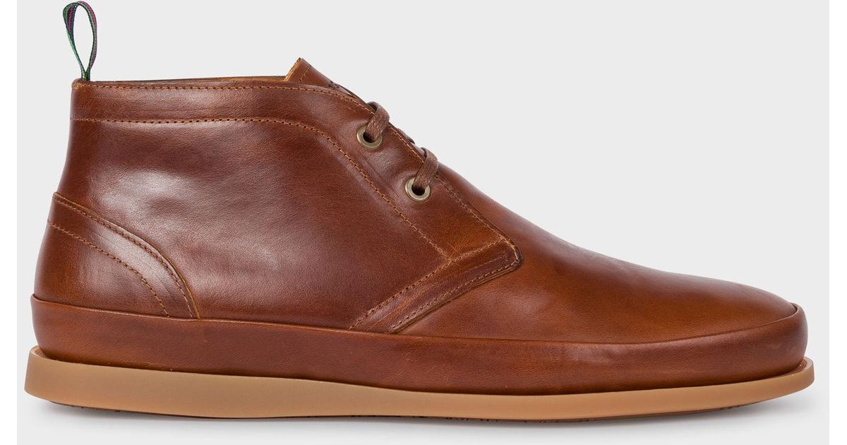 paul smith cleon boots brown leather