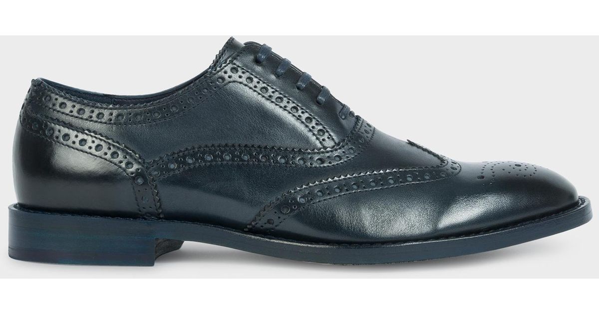 Paul Smith Leather Dark Navy 'munro' Flexible Travel Brogues in Blue for  Men - Lyst