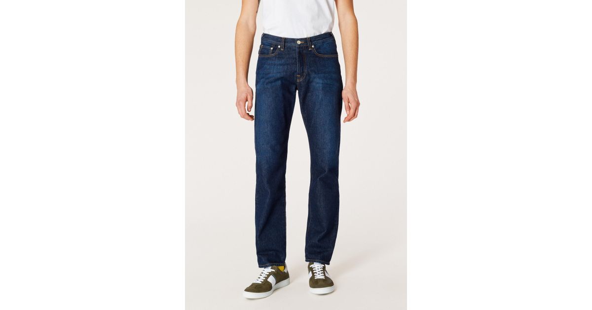 Paul Smith Classicfit Darkwash Salt & Pepper' Denim Jeans in