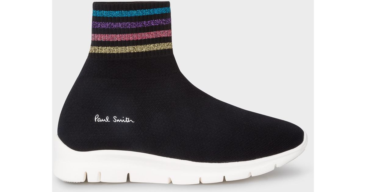 Paul Smith Synthetic Black 'Blaze' Sock 
