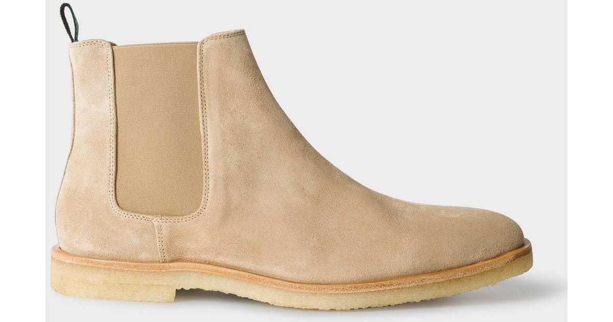 taupe suede chelsea boots