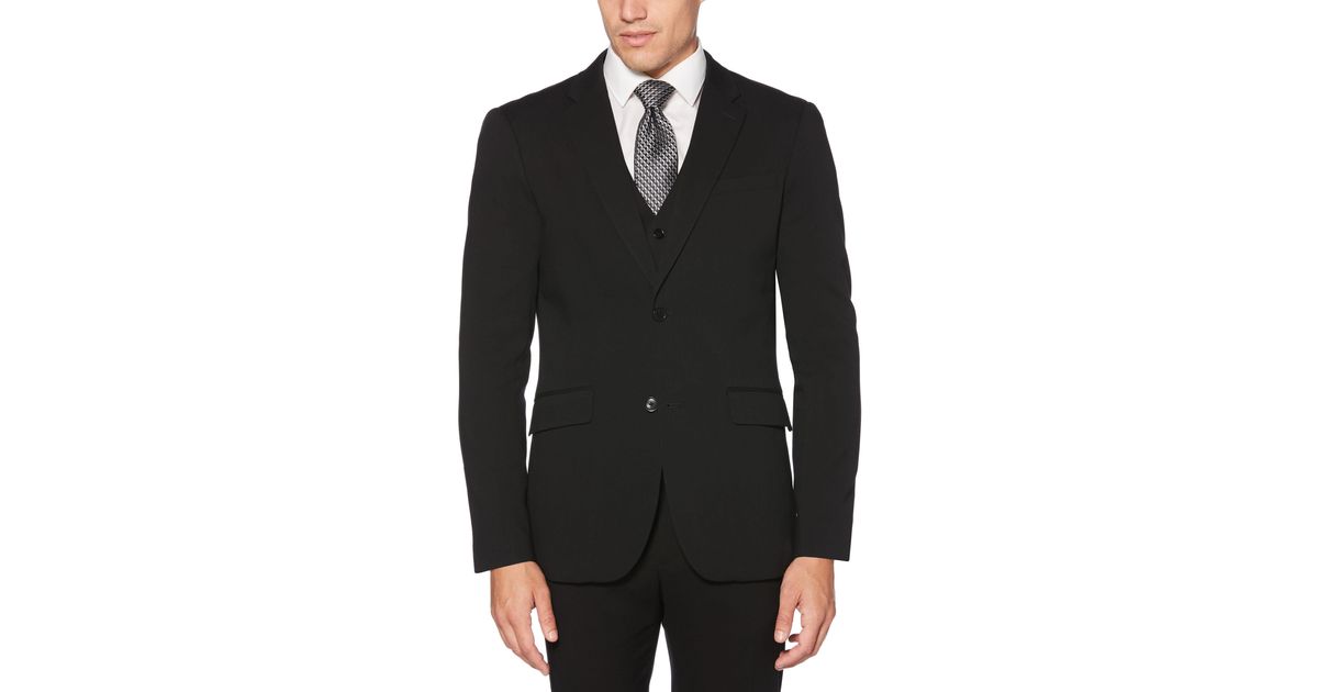 Perry Ellis Very Slim Fit Performance Tech Suit Jacket in Black for Men ...