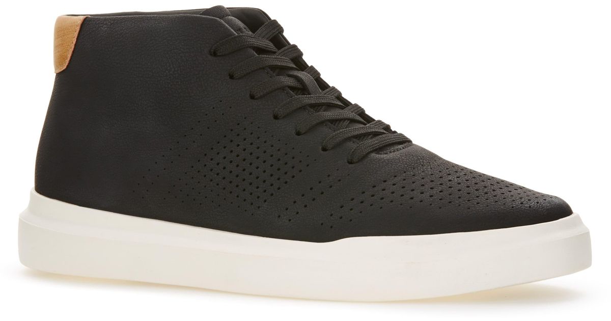 Perry Ellis Court Sport Mid Sneakers in Black for Men Lyst Perry Ellis Court Sport Mid Sneakers in Black for Men Lyst