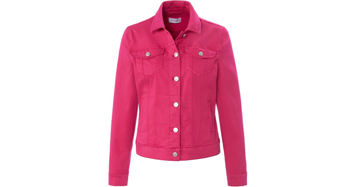 Looxent Denim Jeansjacke in Pink - Lyst