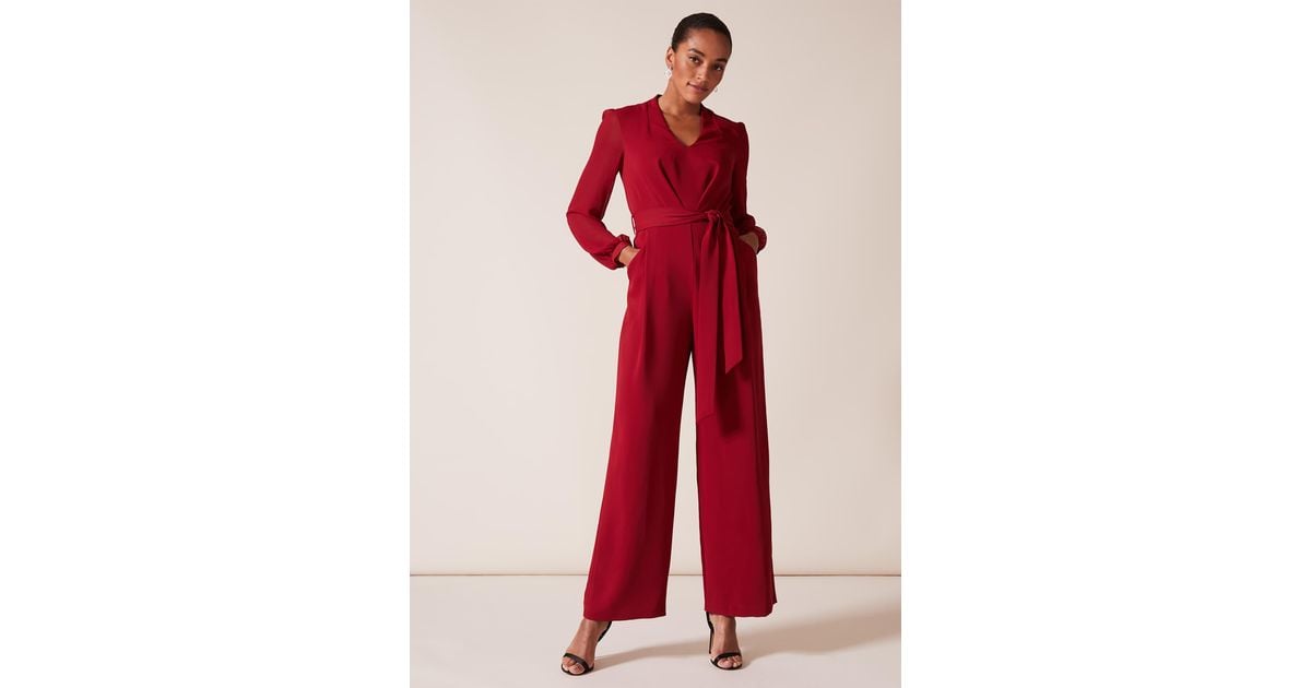 Phase Eight 's Audrey Jumpsuit in Red | Lyst UK