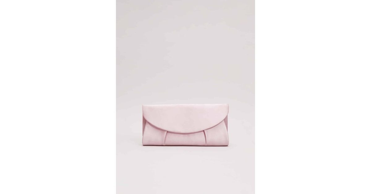 Pale pink satin clutch bag new arrivals
