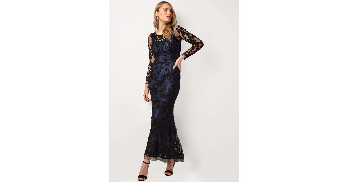 aubree tapework maxi dress