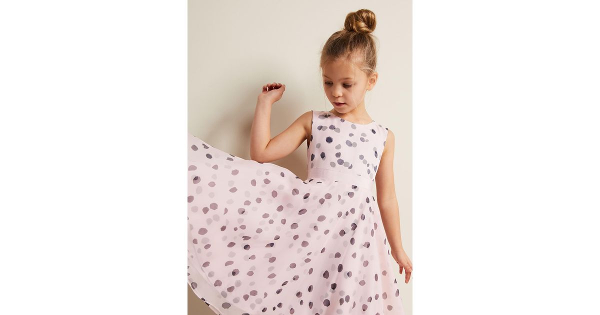 Polka dot fit and flare dress sales