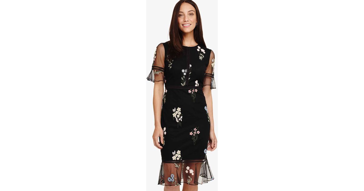 phase eight ditsy embroidered dress
