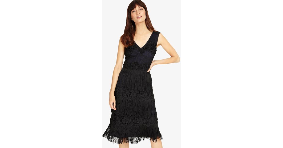phase eight bailey fringe dress