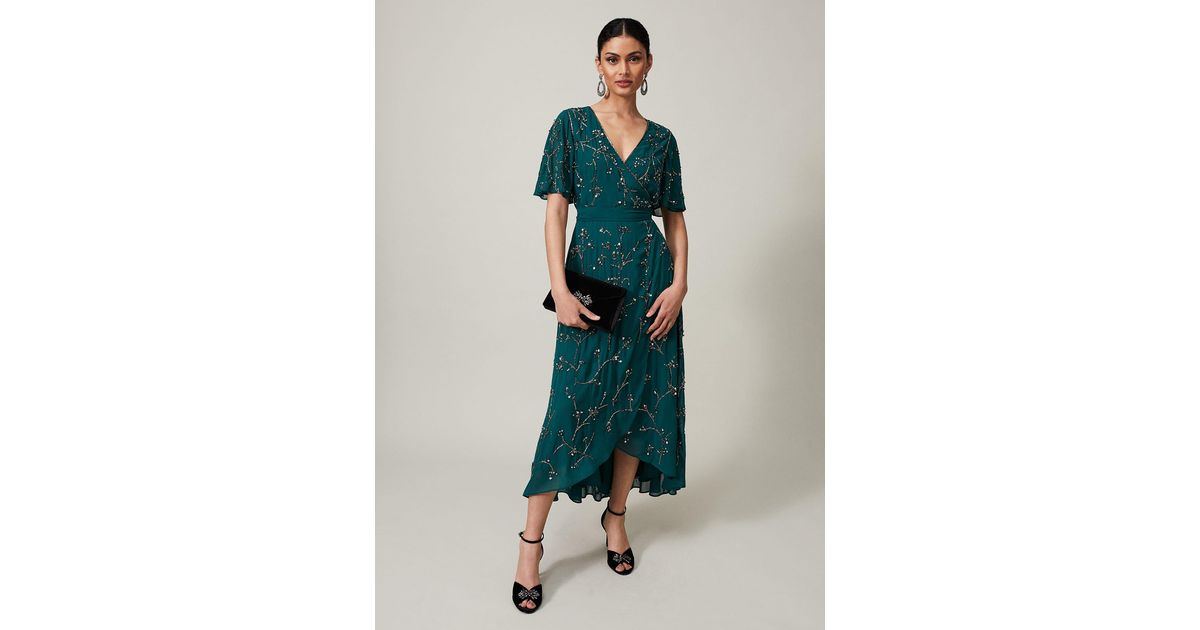 Phase Eight Talia Beaded Midaxi Dress in Green | Lyst UK Phase Eight Talia Beaded Midaxi Dress in Green | Lyst UK