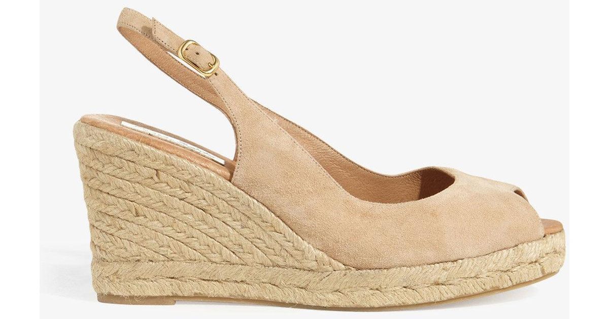 Phase Eight Suede Sling Back Wedge 