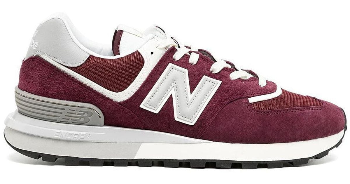 New Balance 574 Trainer in Red for Men Lyst UK