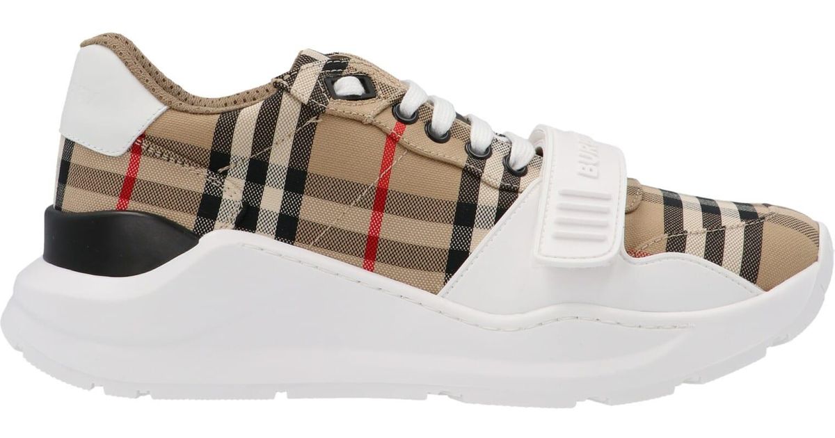 Burberry New Regis Sneakers in White | Lyst