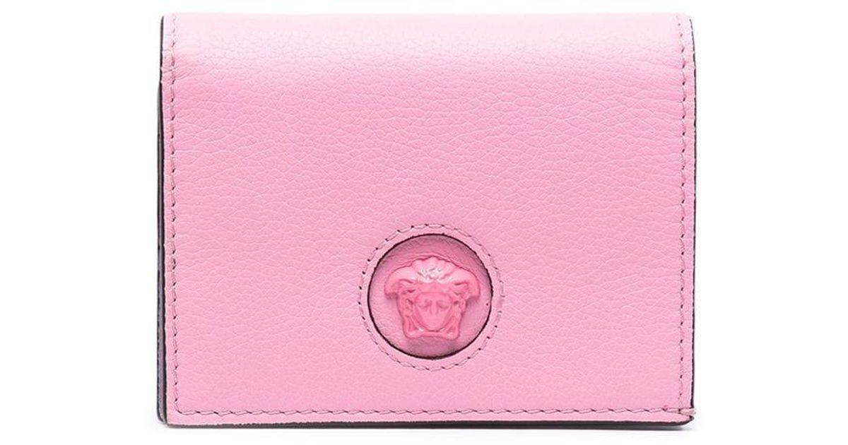 Versace Leather The Medusa Wallet in Pink (Purple) - Save 56% | Lyst