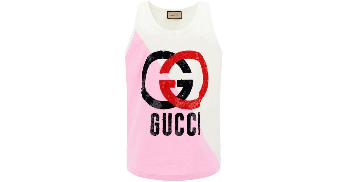 Gucci Top in Pink | Lyst