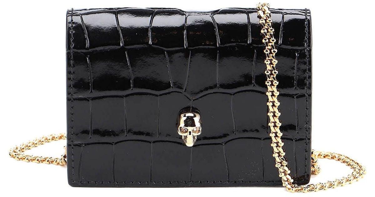 Alexander McQueen Leather Wallet in Black - Save 46% | Lyst