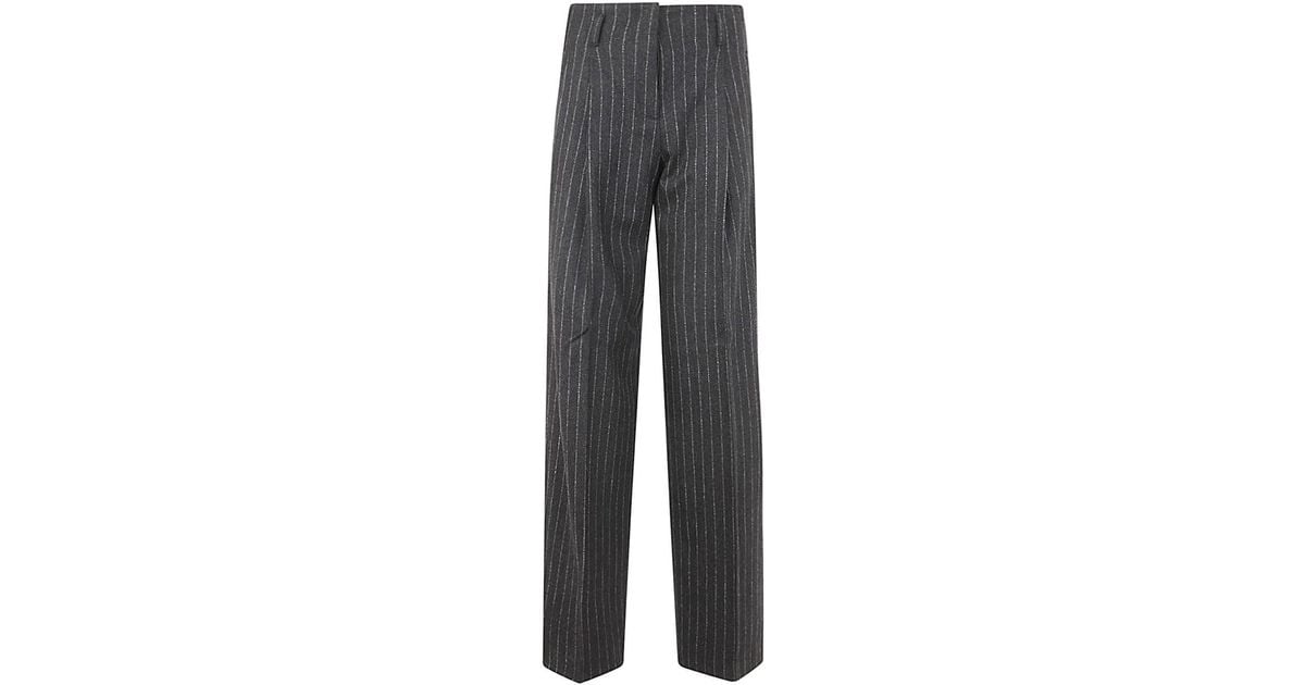 Golden Goose Journey W`s Pant Wide Leg Blend Virgin Wool Flanel