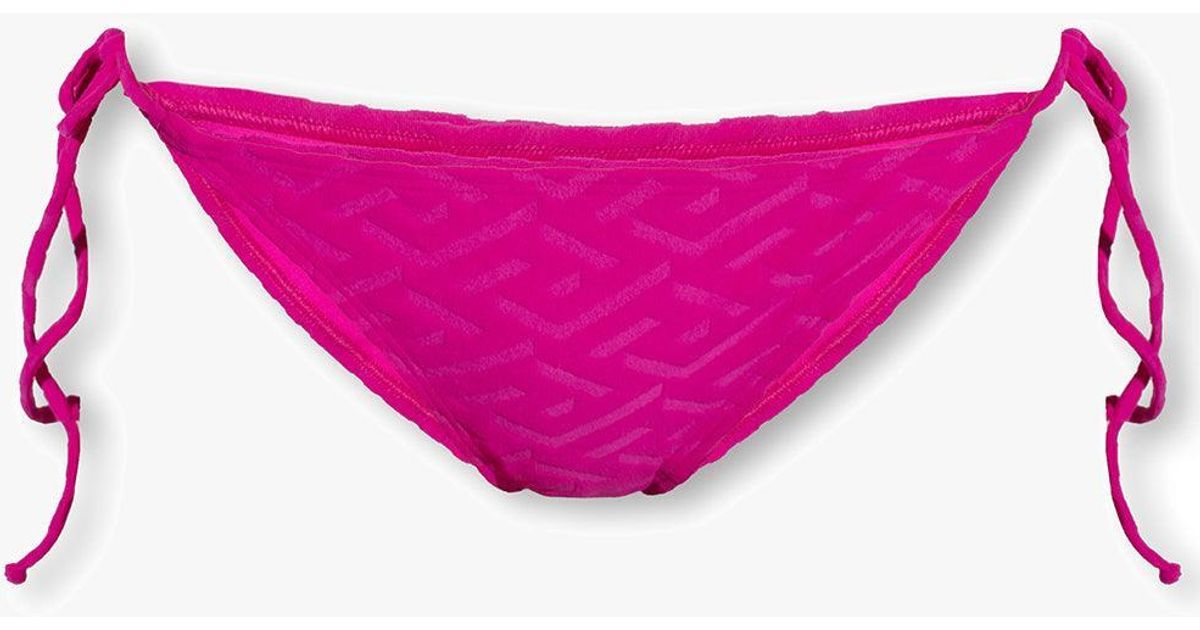 Versace Pink Swimsuit Bottom | Lyst
