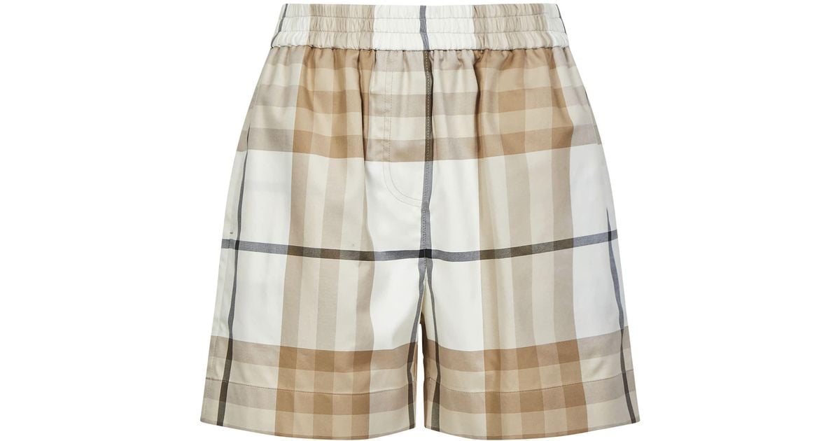 Burberry Shorts Women in White (Natural) Lyst