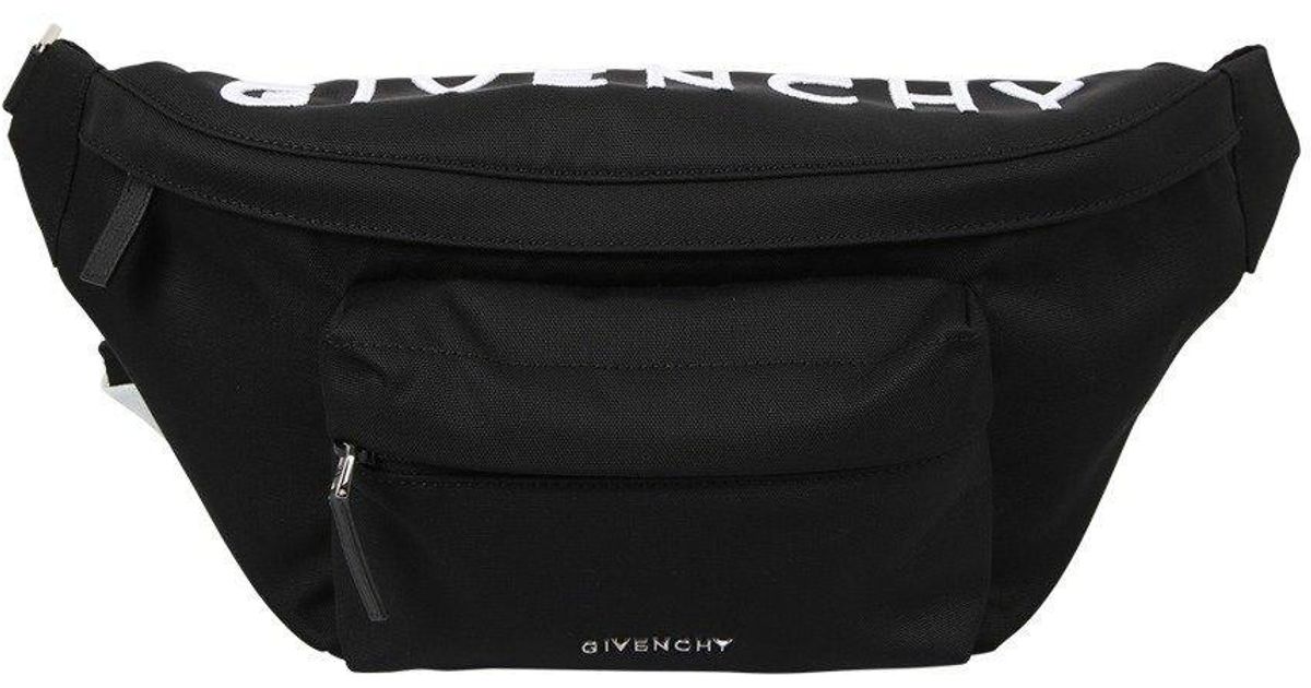 Givenchy Essential U Logo Printed Belt Bag in Black for Men | Lyst