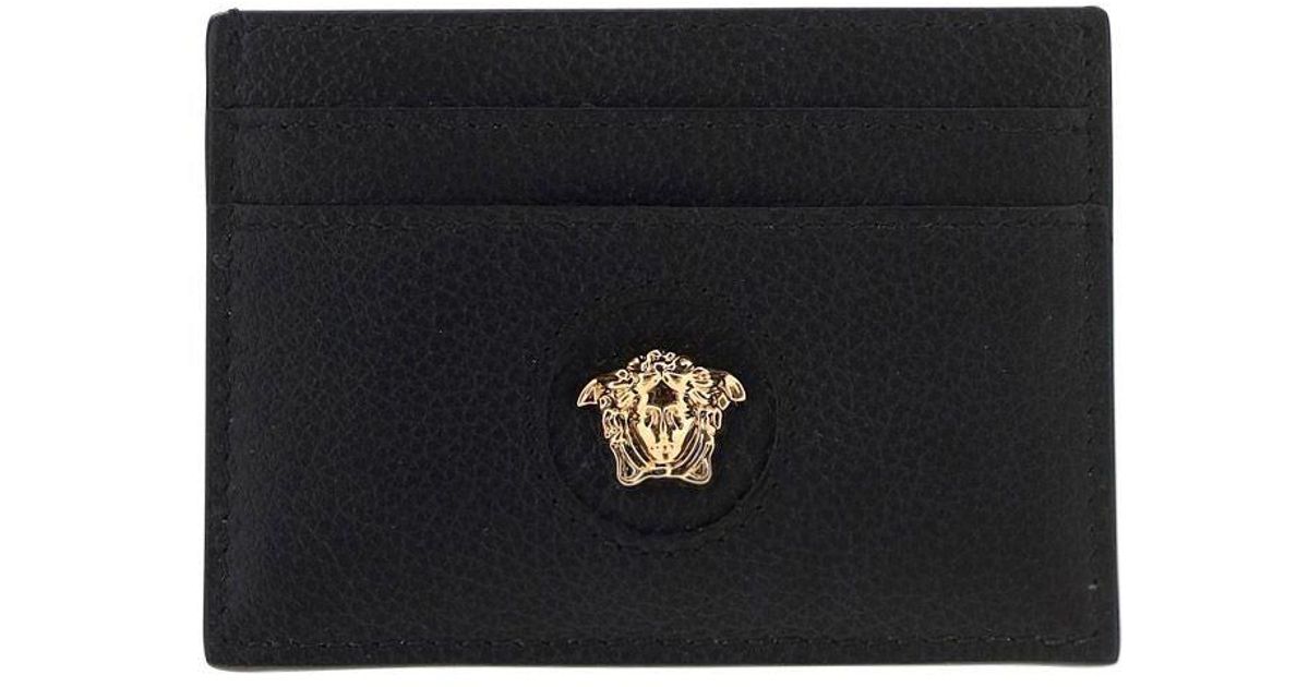 Versace Women's Card Holder in Black Lyst