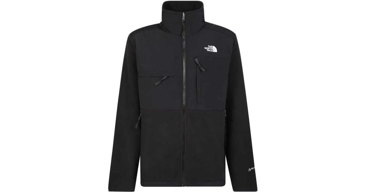 The North Face Fleece Jacket With Iconic Logo in Black for Men Lyst