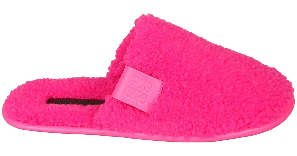 Loewe Synthetic Slippers in Neon Pink (Pink) - Save 45% | Lyst