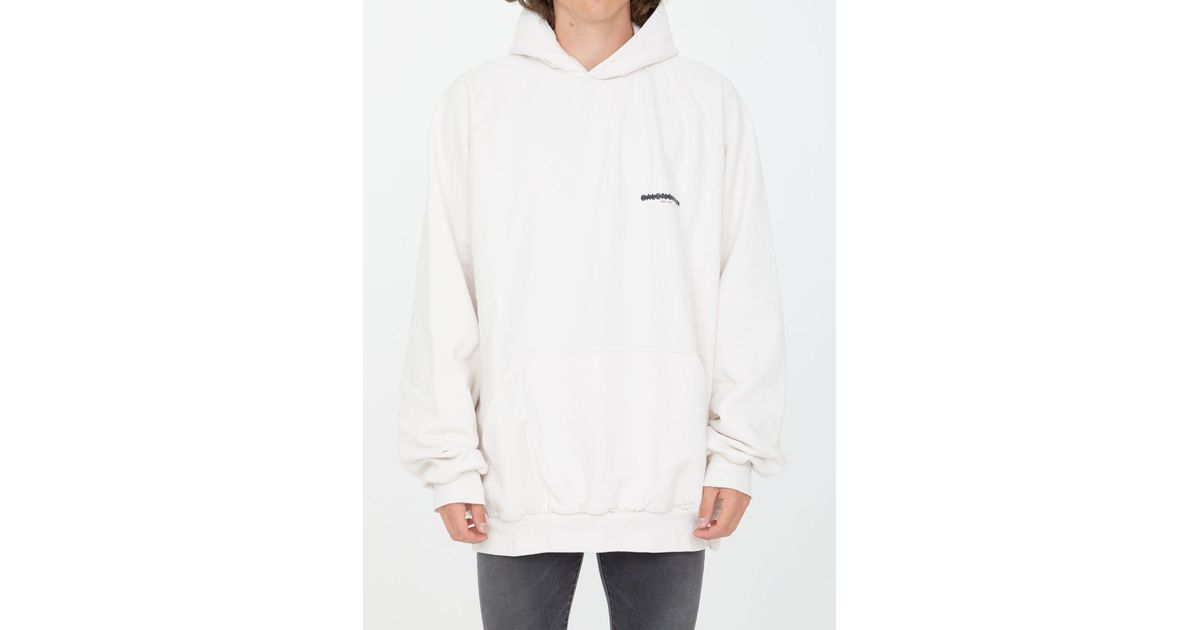 balenciaga white hoodie
