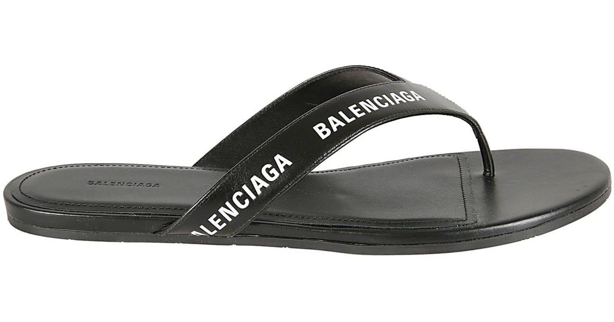 mens balenciaga flip flops