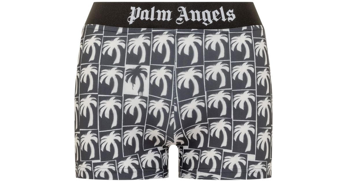 Palm Angels Palm Shorts in Black | Lyst