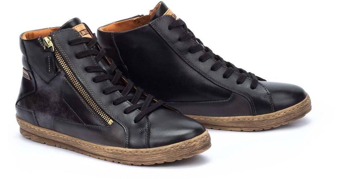 Pikolinos Leather Sneakers Lagos 901 in Black | Lyst