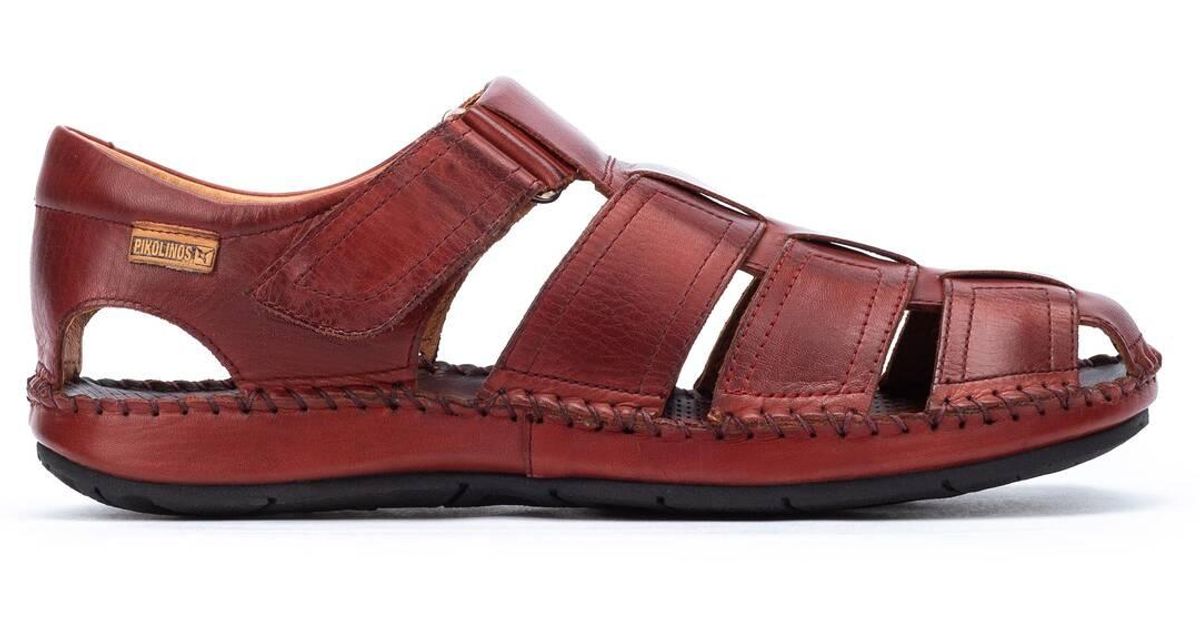 Pikolinos Leather Sandals Tarifa 06j in Red for Men Lyst