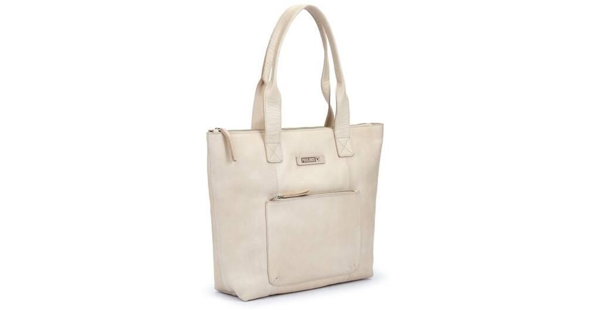 Pikolinos Leather Shoulder Bag Anna Wha in White | Lyst