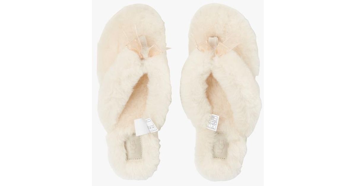 ugg fur lined flip flops