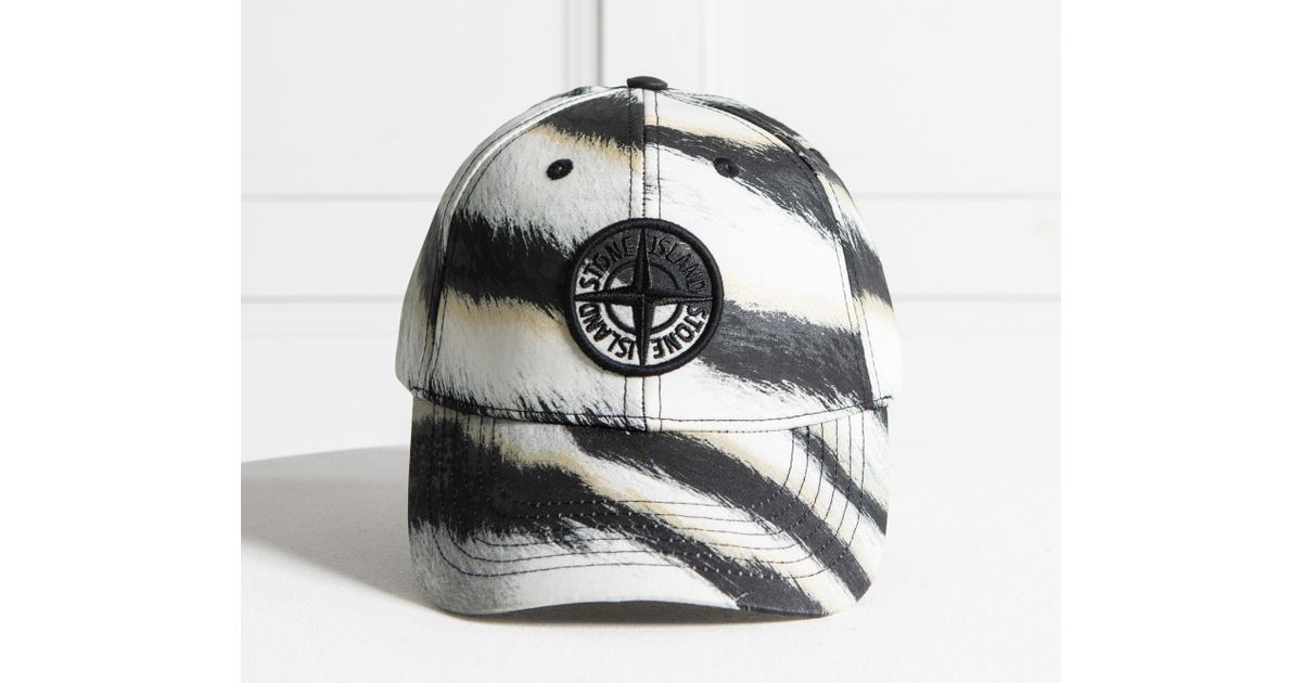 stone island tiger camo cap