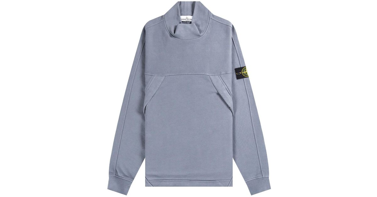 stone island avio blue sweatshirt