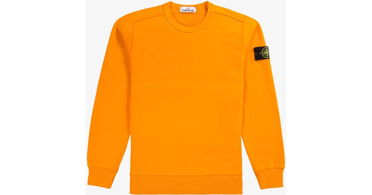 orange stone island sweater
