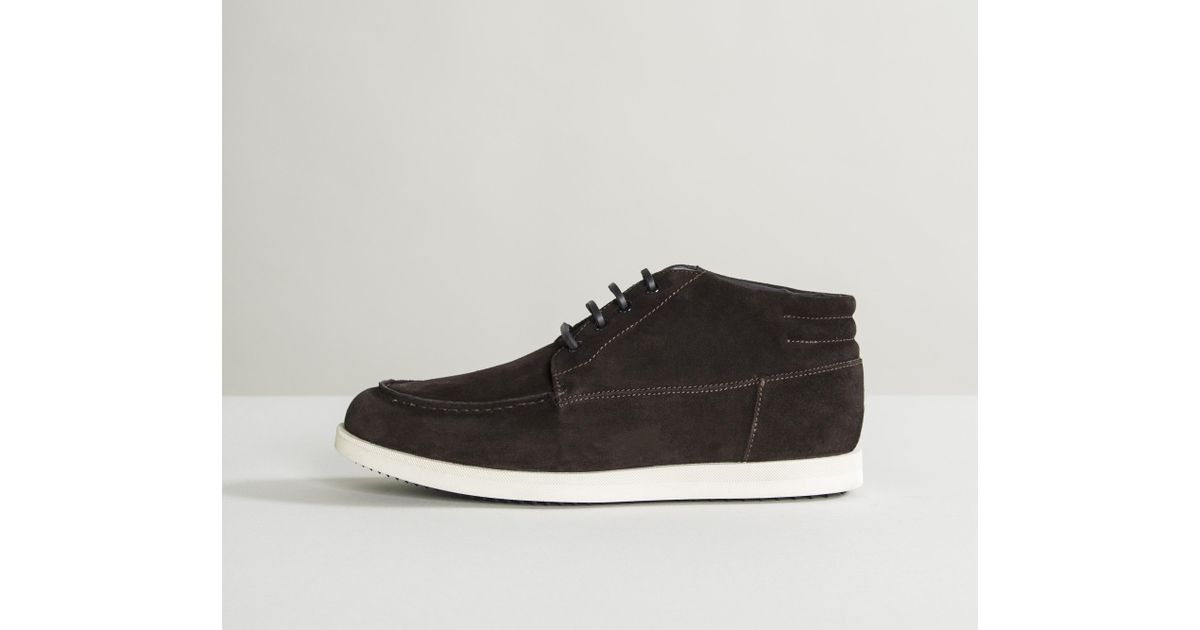 chukka boots with white soles