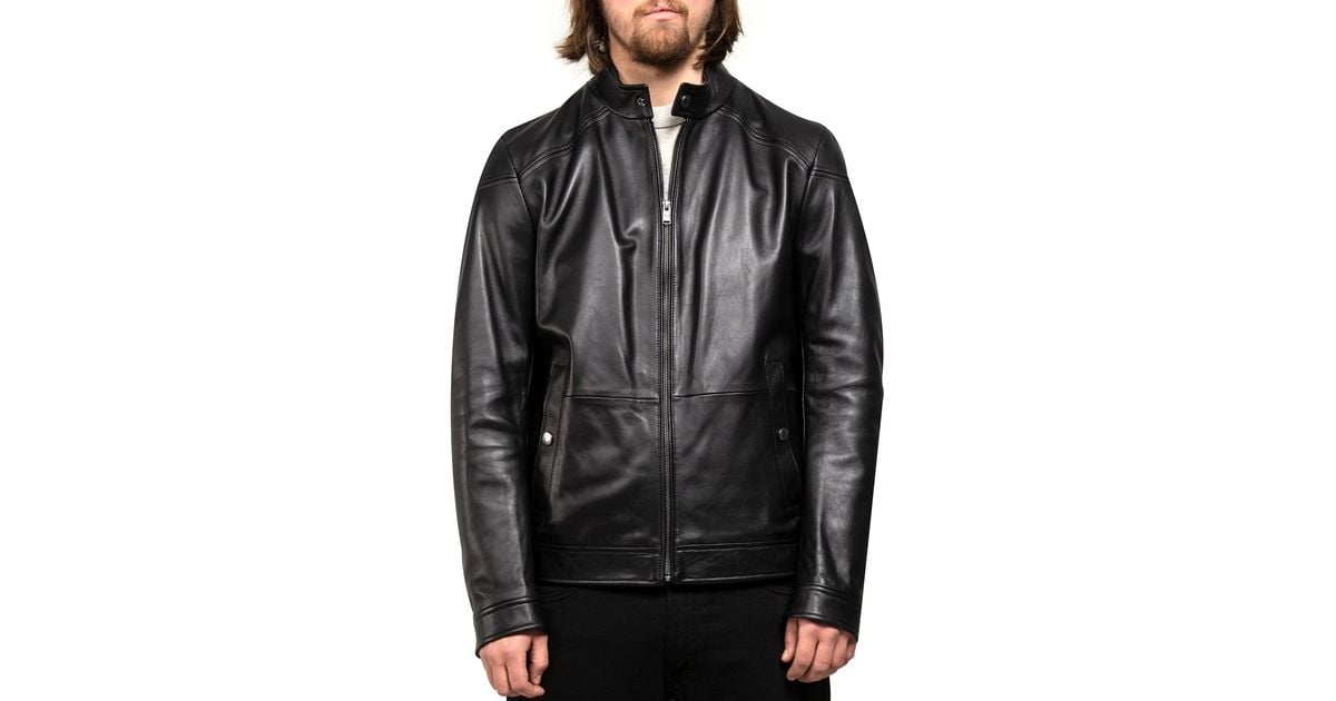 boss nocan leather jacket