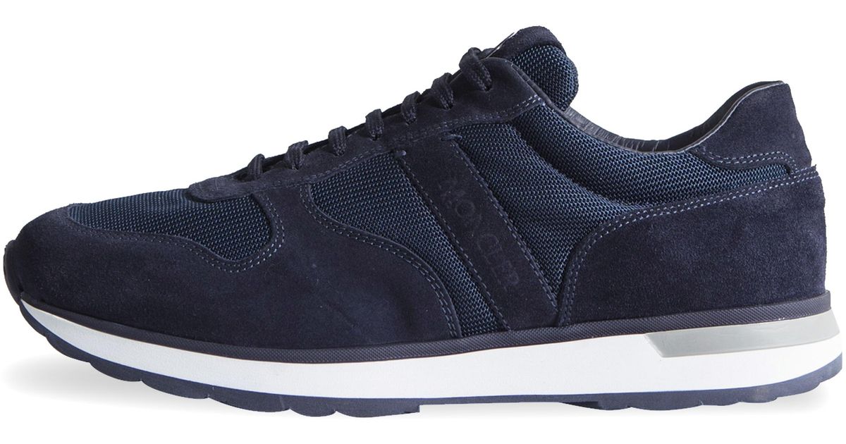 moncler suede mesh runner