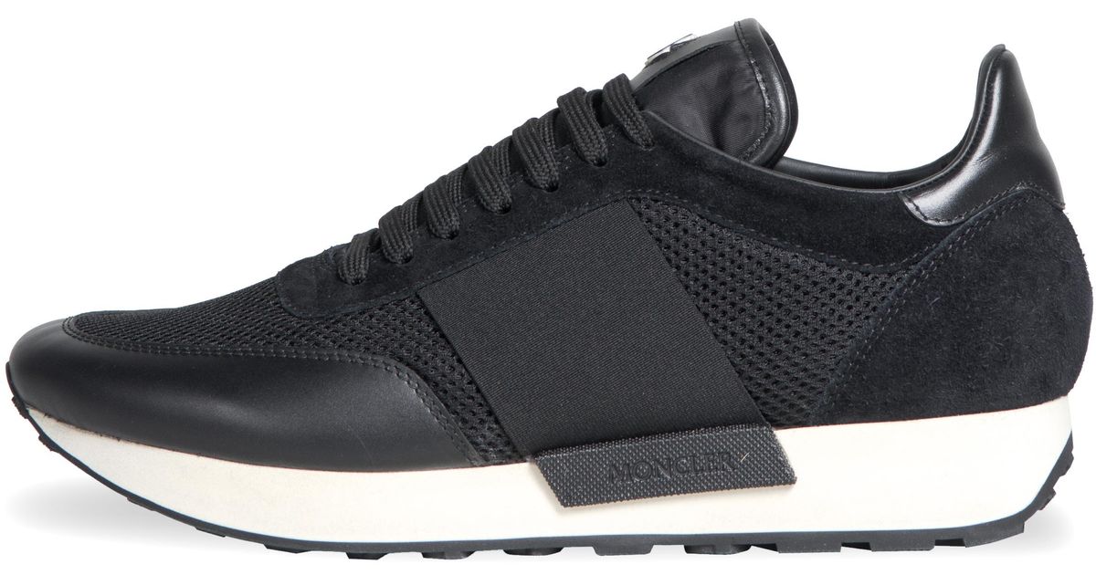 Moncler trainers black clearance